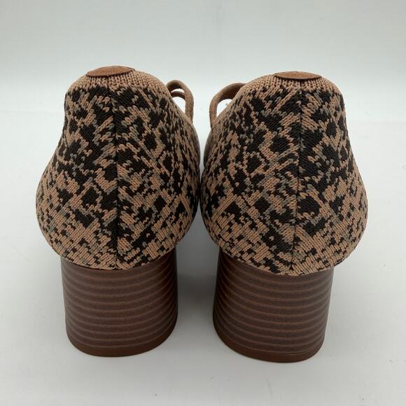 Vivaia Melody Pro Mary Jane Heels Arch Support Knit Comfort Snake Print 10 - Picture 4 of 9